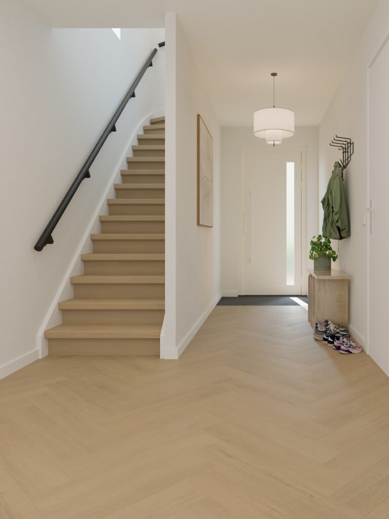 V.10.50.2 Pure Oak Light Smoked Visgraat Hal