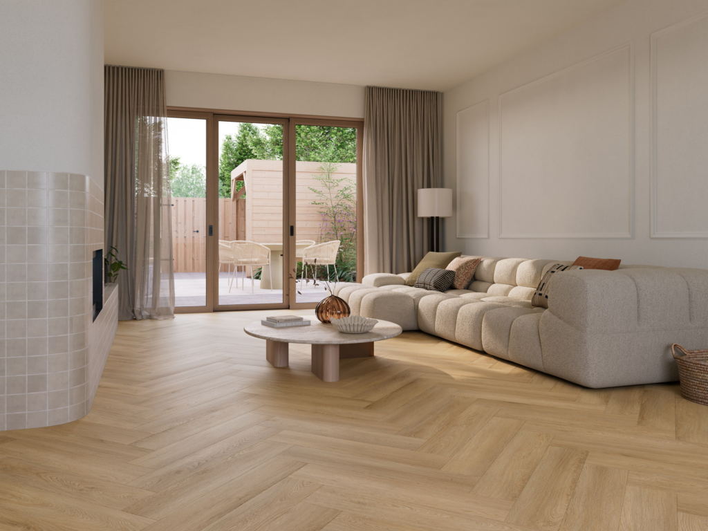 V.10.70.1 Select Oak Brown Visgraat Woonkamer